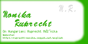 monika ruprecht business card